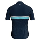 Blue Typography with Turquoise stripe Bixby Jersey – Relax or Race Fit, bixbybicycles.com