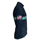 Blue Typography with Turquoise stripe Bixby Jersey – Relax or Race Fit, bixbybicycles.com