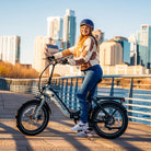 Denago Folding 1 ST E-Bike, 500 Watt, Low Step, Grey with Black, One Size, bixbybicycles.com