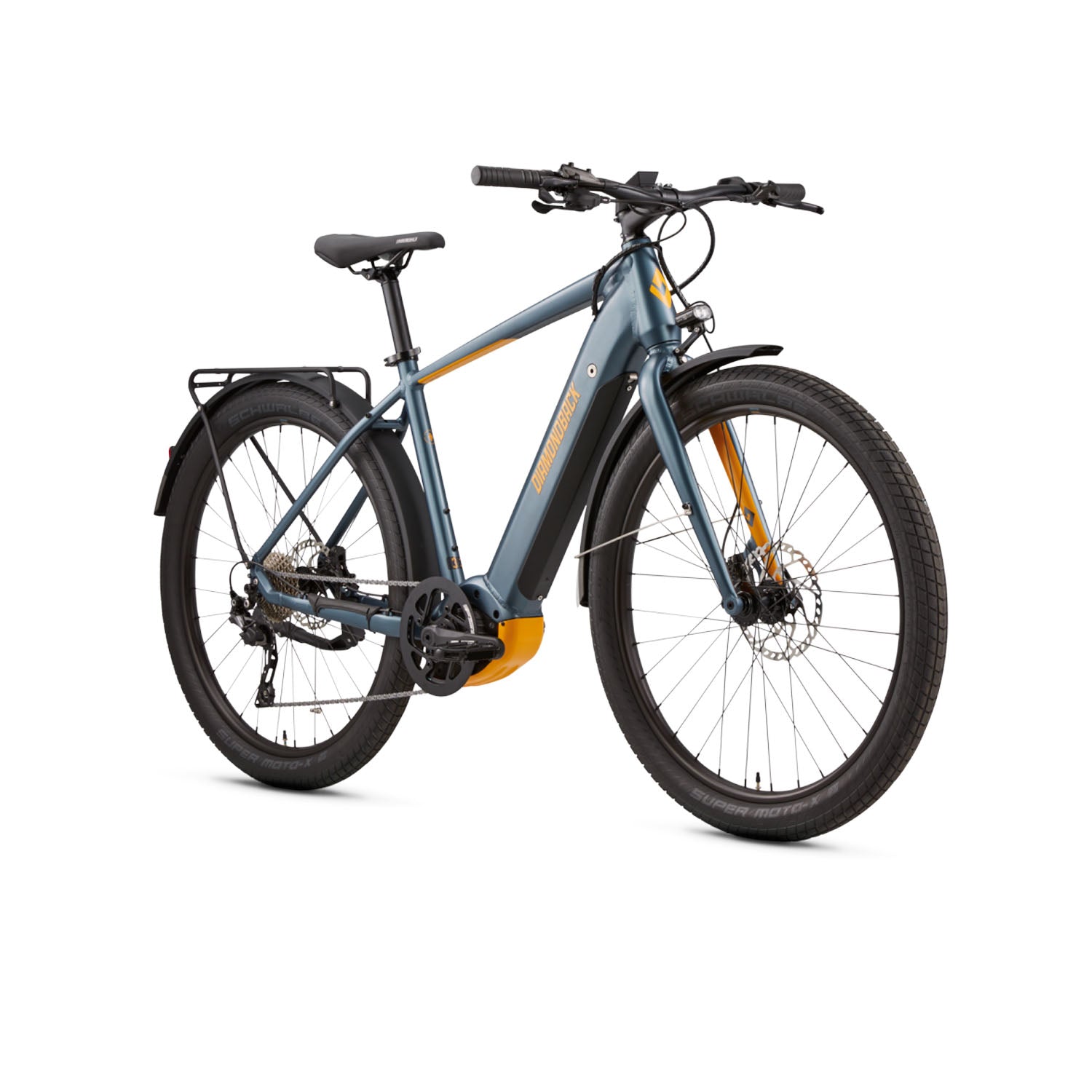 Diamondback Union 2 E Bike Gunmetal Blue Satin X Large