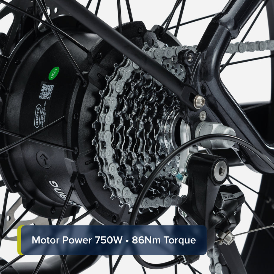 Troxus Explorer Plus iQ St EBIKE, 750 Watt, Black Matte, bixbybicycles.com