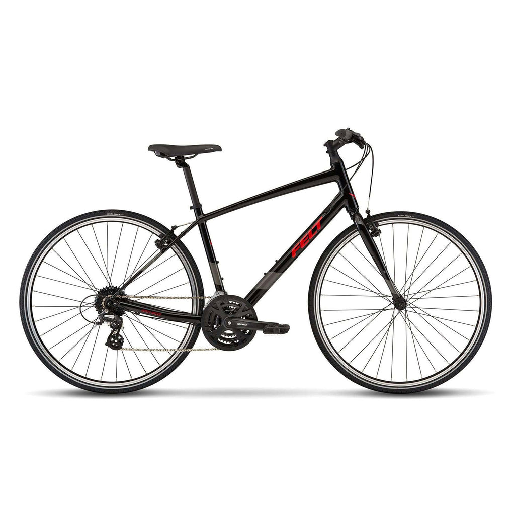 Felt Verza Speed 50 Fitness Road Bike - Black and Reflective Red, Bixby Bicycles, Oklahoma