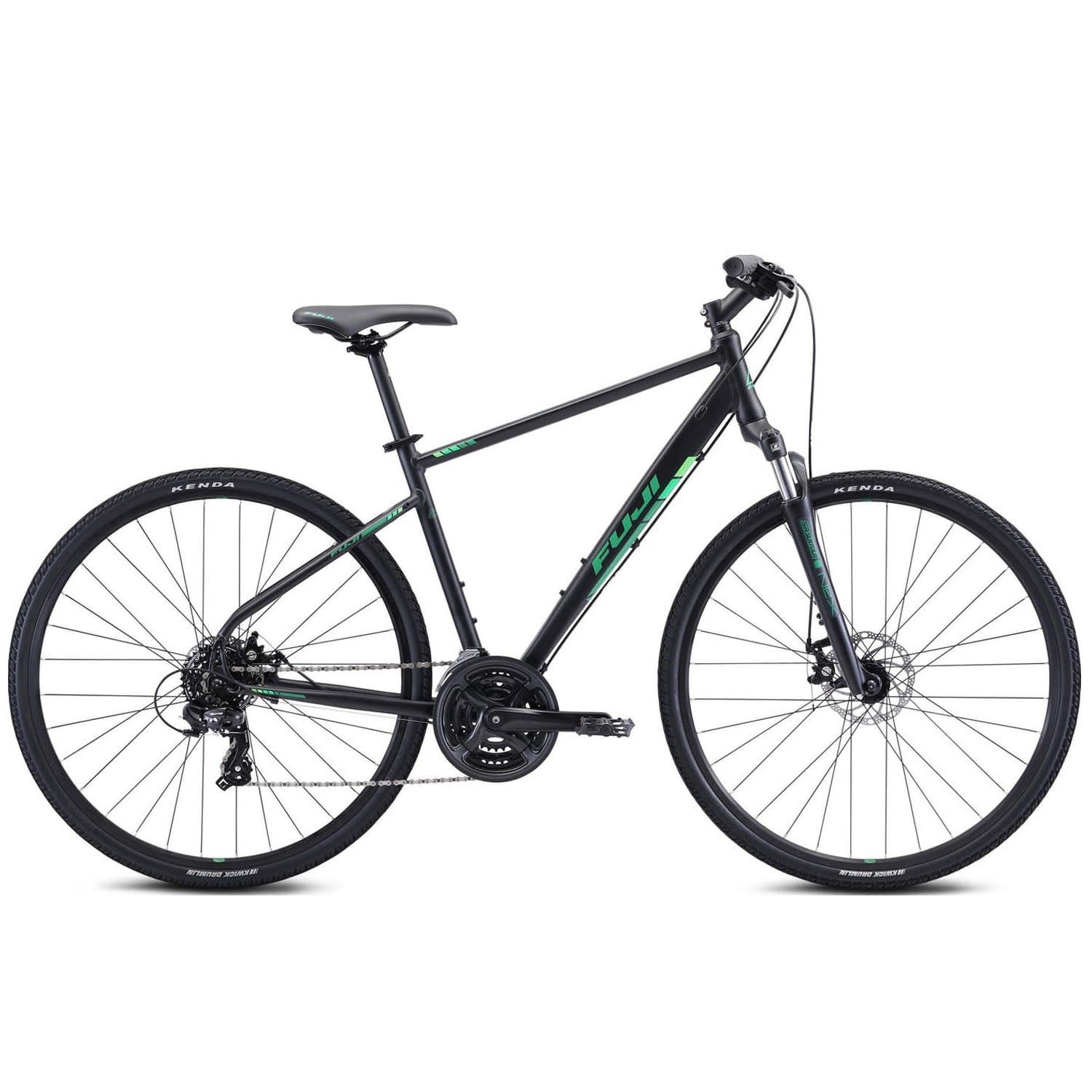 Fuji Traverse 1.7 2021, Black, bixbybicycles.com