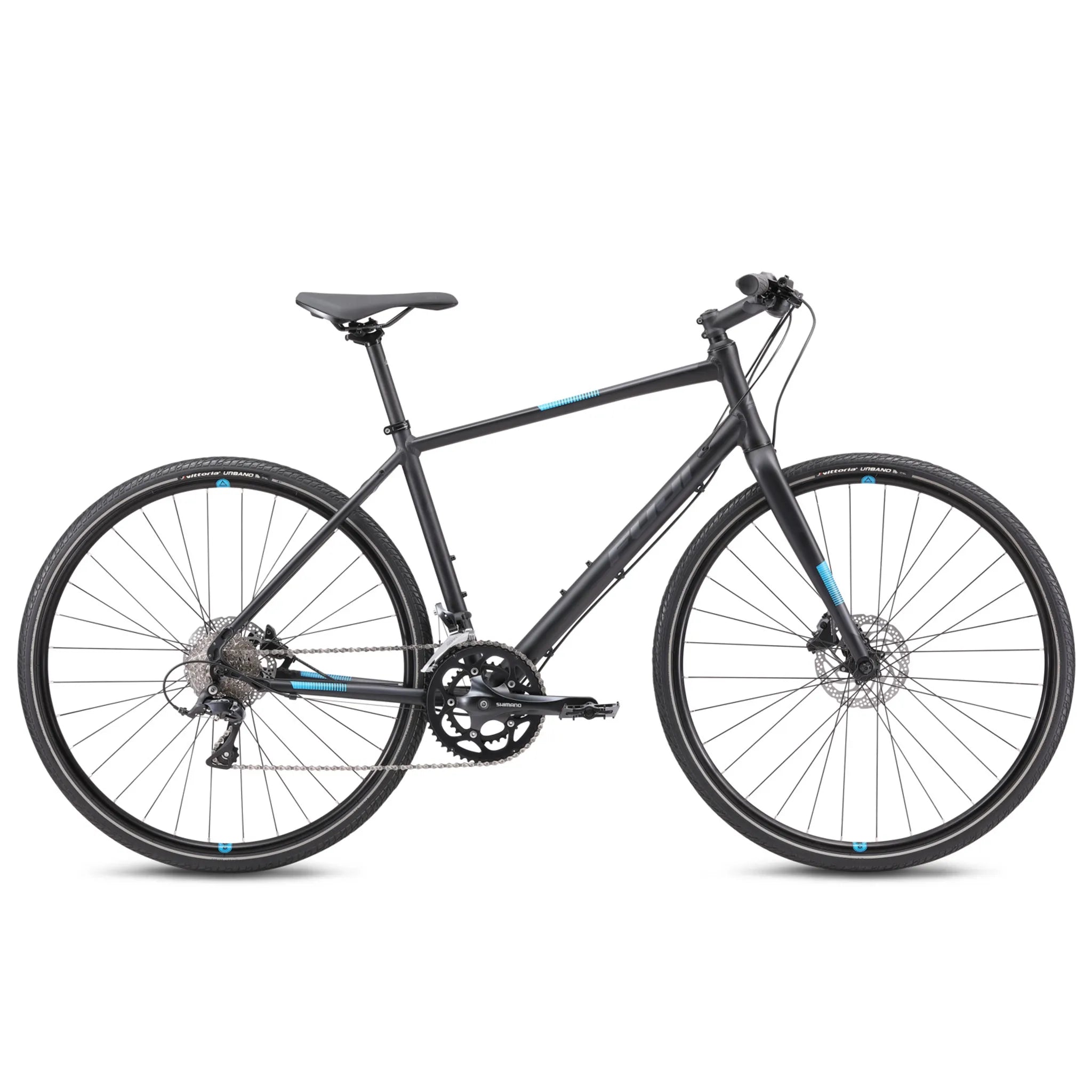 【FUJI Absolute S】クロスバイク 700C フレームSサイズ Fuji Absolute 1.3, Shimano Sora GroupSet, Black/Marine Blue