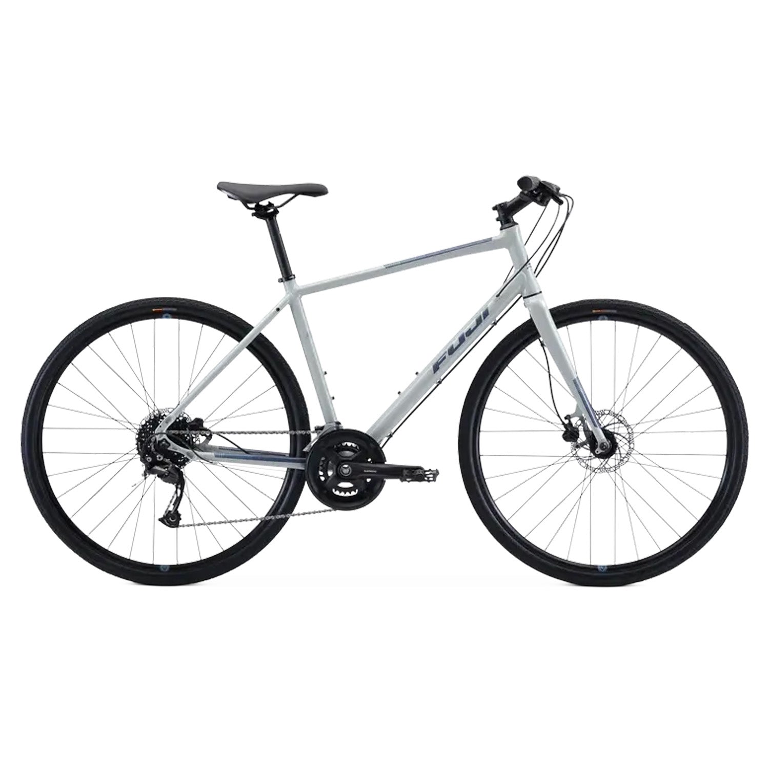 Fuji Absolute 1.7 ST, 2021, Shimano Alivio, Shadow, Cement - Large 19", bixbybicycles.com