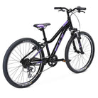 Fuji Dynamite 24" Comp Kid's Bike, 8-Speed, Black/Purple 2023, bixbybicycles.com
