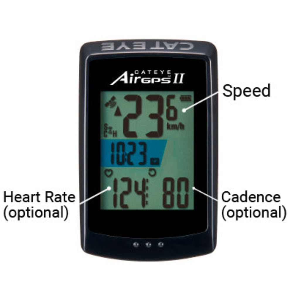 CatEye AirGPS II GPS Cycling Computer - Black, bixbybicycles.com