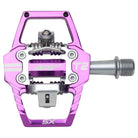 HT Components T2-SX Pedals, Dual Sided Clipless Platform Aluminum, 9/16" Purple, bixbybicycles.com