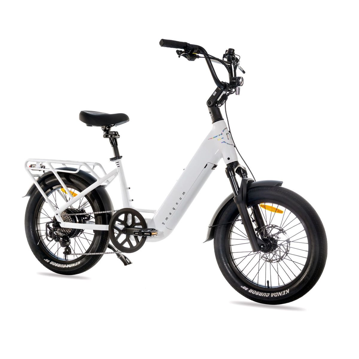 2027 Magnum Pathfinder 2.0 E-Bike, 500 W, 14.5AH, Pearl, bixbybicycles.com
