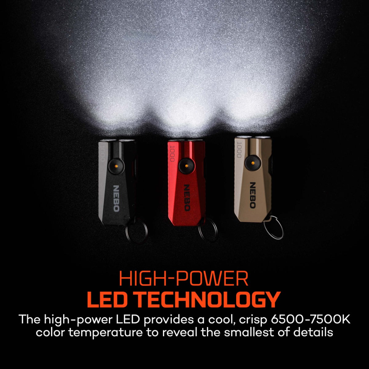 NEBO 1K EDC Rechargeable Pocket Light - Black, bixcbybicycles.com