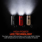 NEBO 1K EDC Rechargeable Pocket Light - Black, bixcbybicycles.com