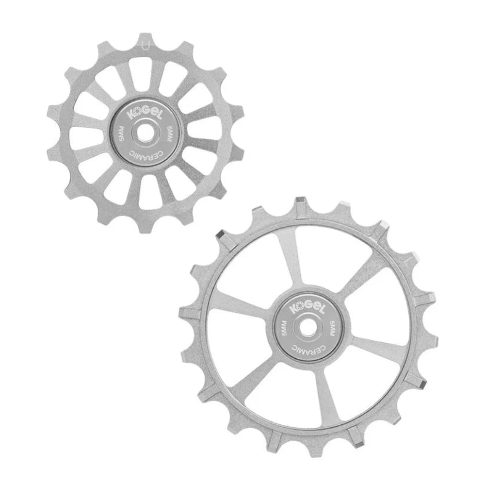 Kogel Sram Oversized Pulleys, 14 / 18T, MTB Use, bixbybicycles.com