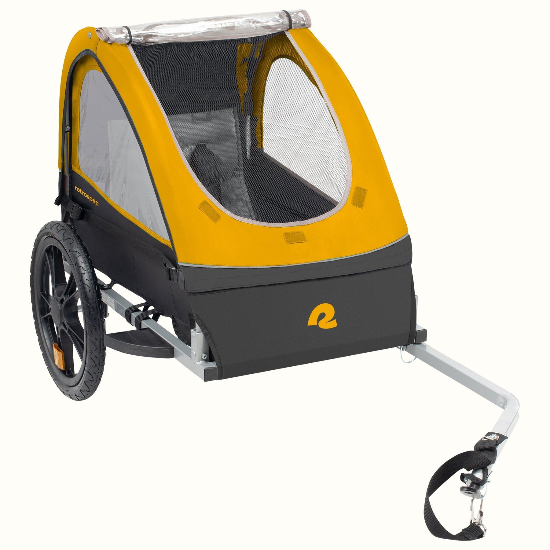 Retrospec Rover, 1 Passenger Trailer Yellow/Orange, bixbybicycles.com