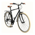 Retrospec Beaumont 7 Spd Mens City Bike, 58cm, Matte Black, bixbybicycles.com