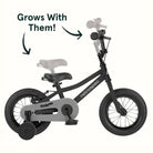 Retrospec Koda Plus 12" Kids Bike > 12" > Black Matte grows with the child, Bixby Bicycles, bixbybicycyles.com