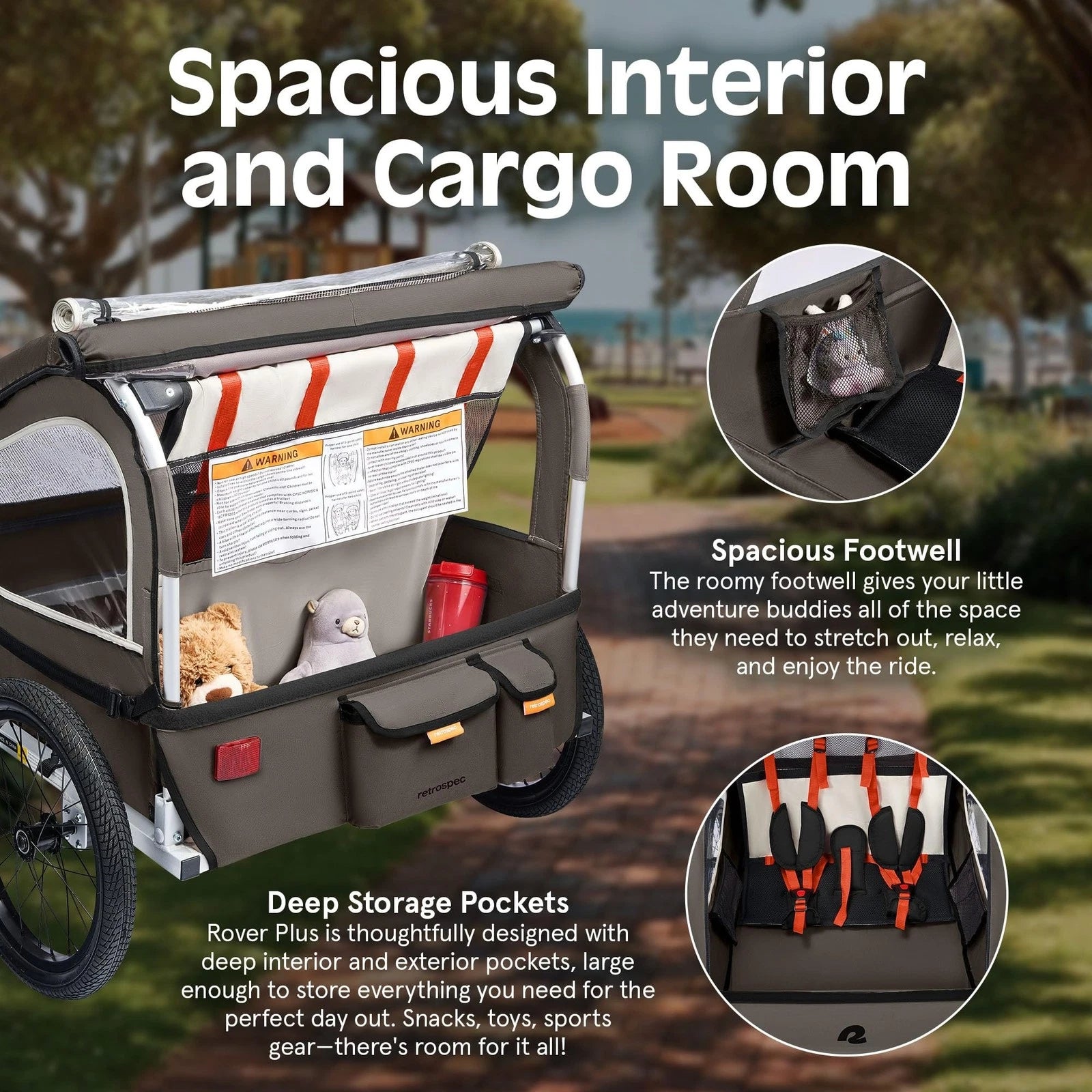 Retrospec Rover, 2 Passenger Trailer, bixbybcycles.com