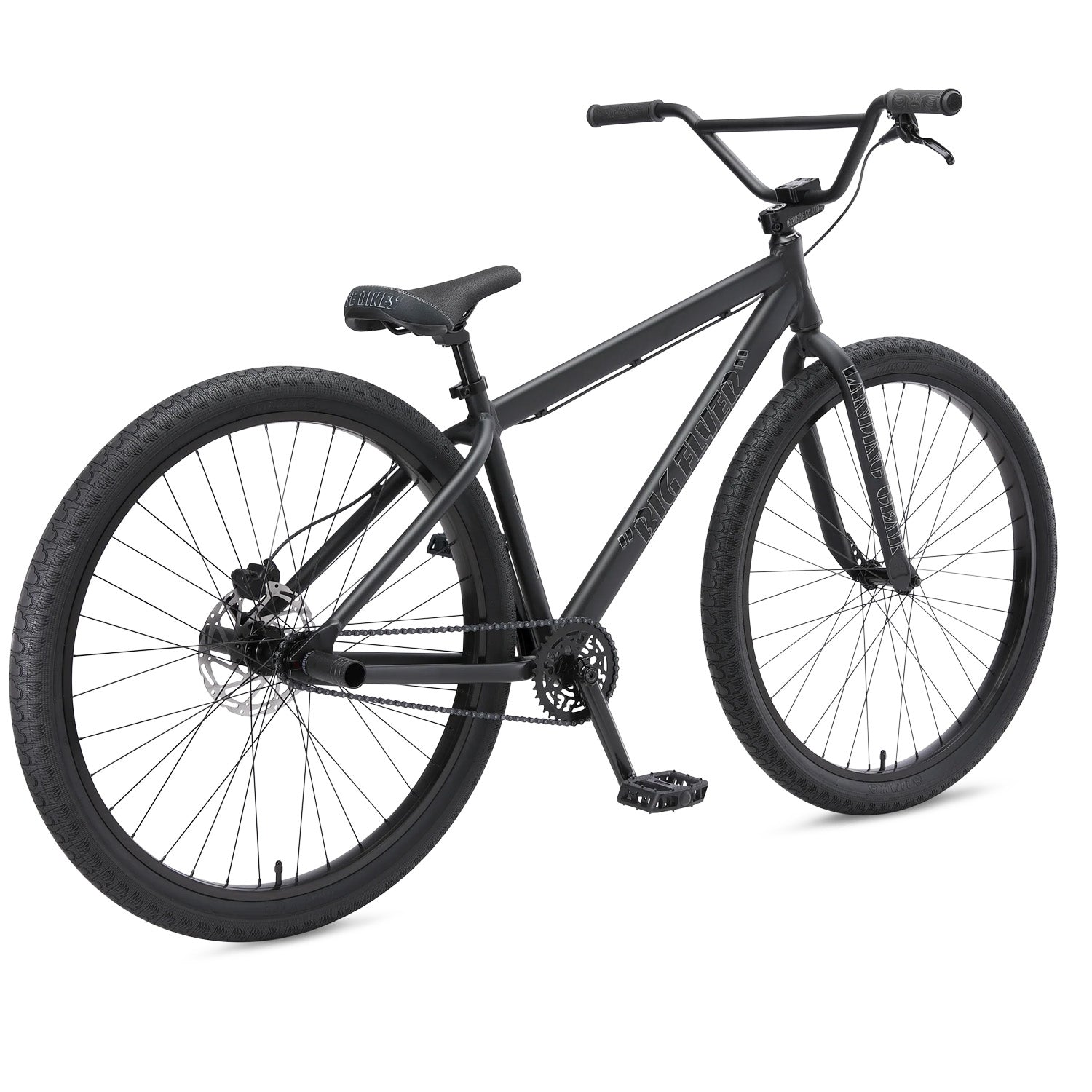 SE Big Flyer 29" BMX 2025, Matte Black, bixbybicycles.com