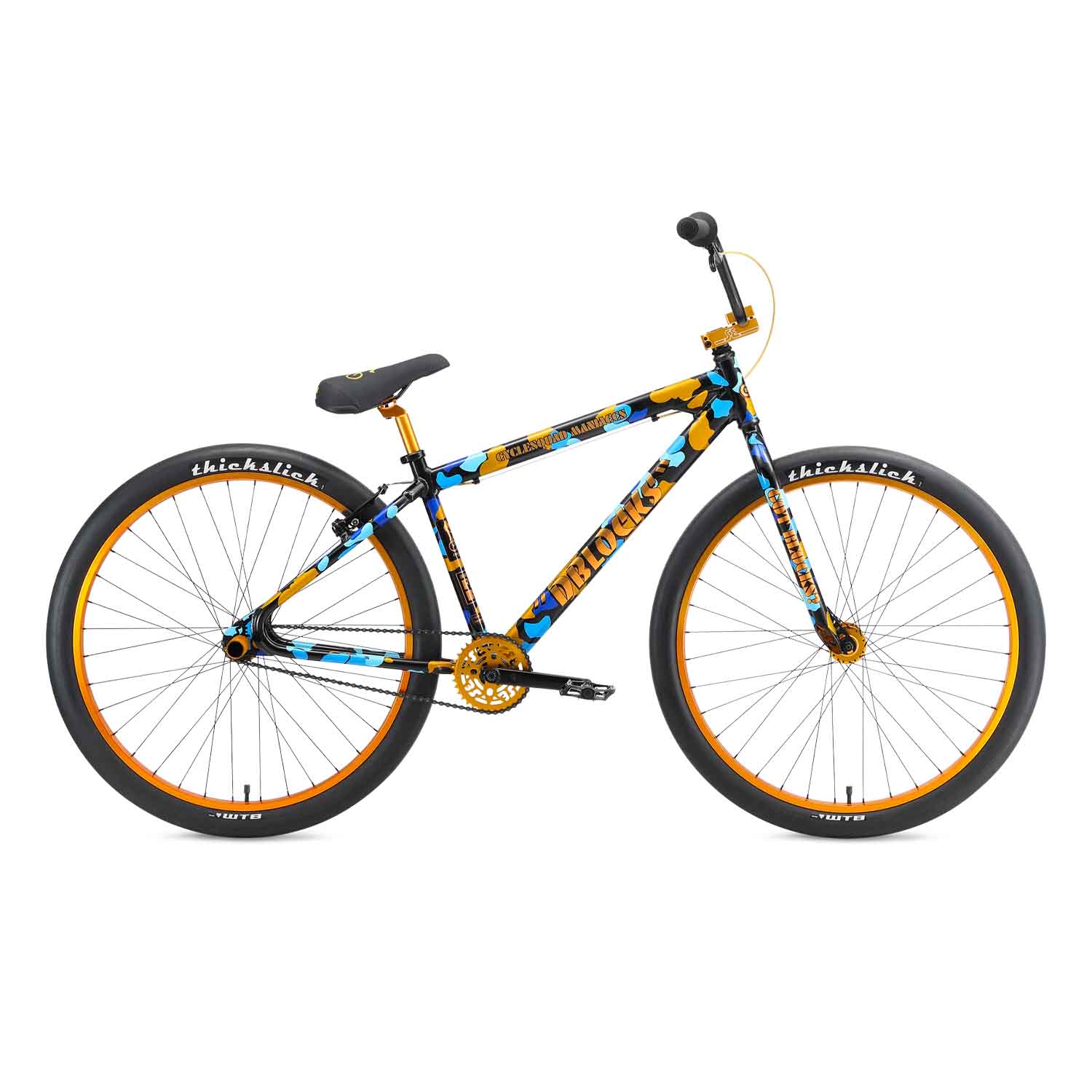 SE Bikes Dblocks Big Ripper 29 BMX Blue Gold Camo Bixby Bicycles