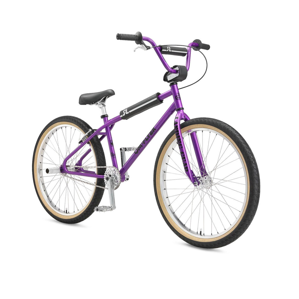 SE OM Flyer 26" BMX Bike, Purple Nurple, bixbybicycles.com