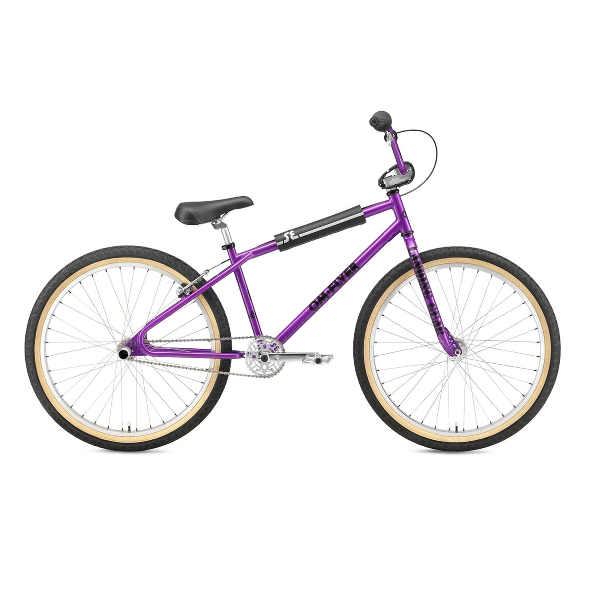 SE OM Flyer 26" BMX Bike, Purple Nurple, bixbybicycles.com