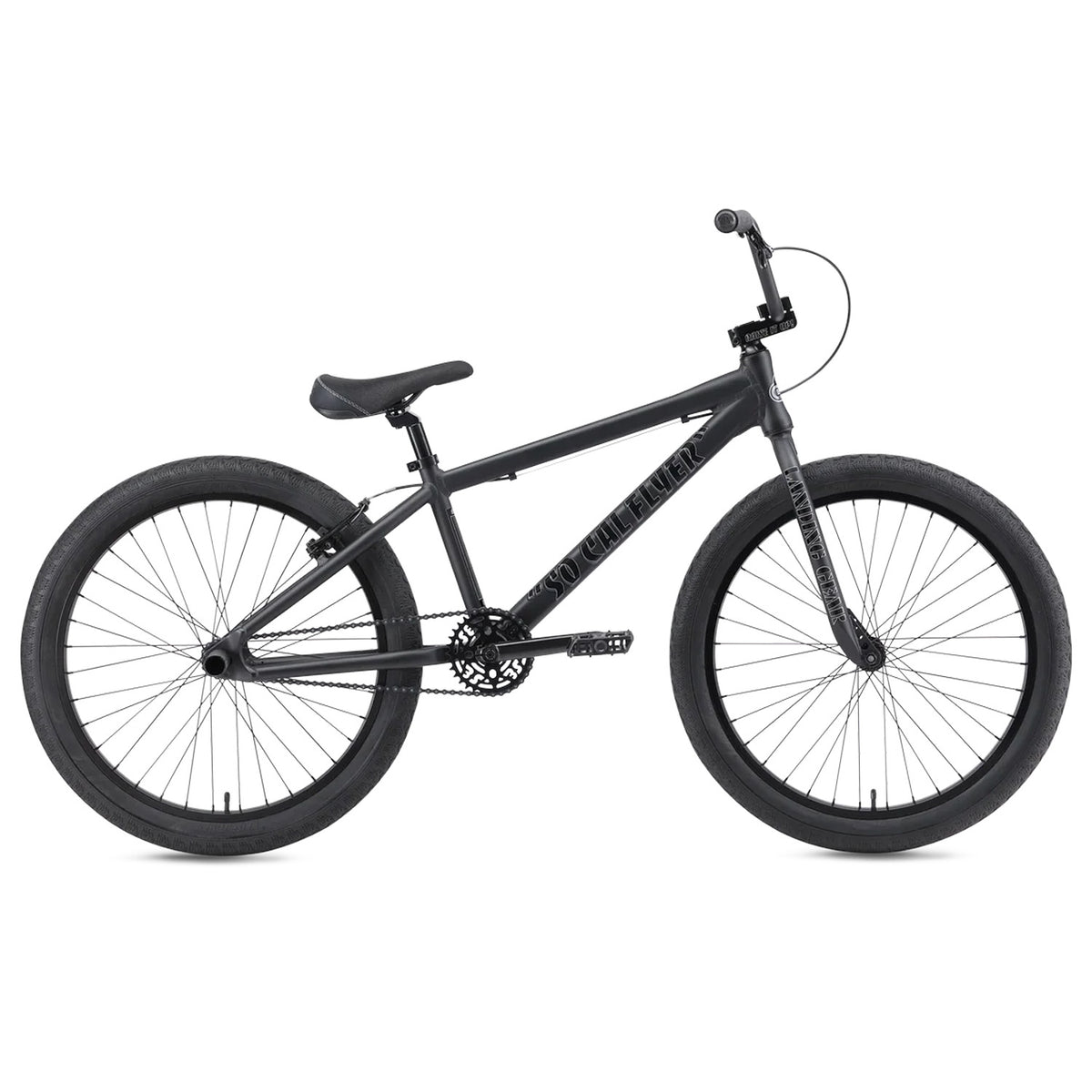 SE So Cal Flyer 24" BMX 2026, Matte Black, bixbybicycles.com