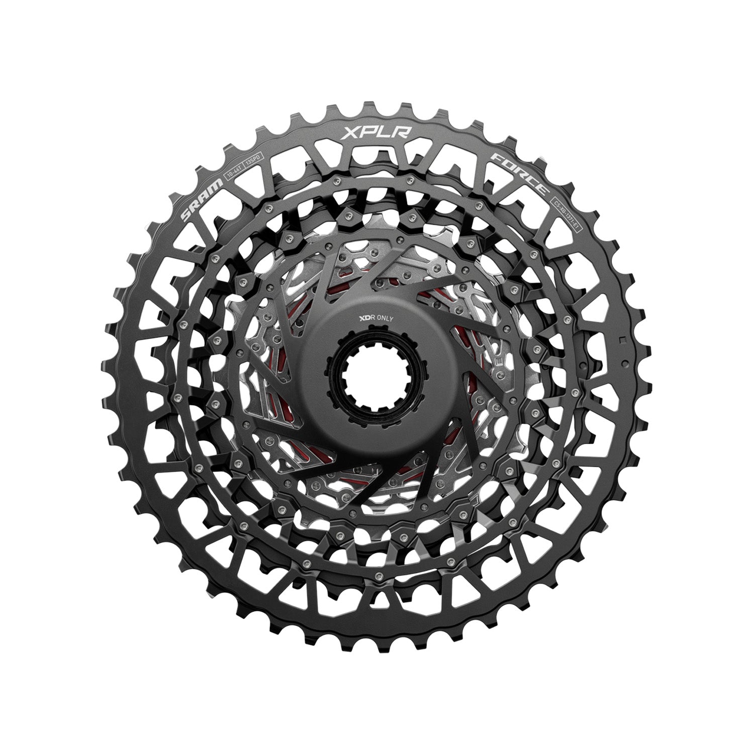 SRAM Force XPLR 1371  10 / 46, 13 Speed Cassette, bixbybicycles.com