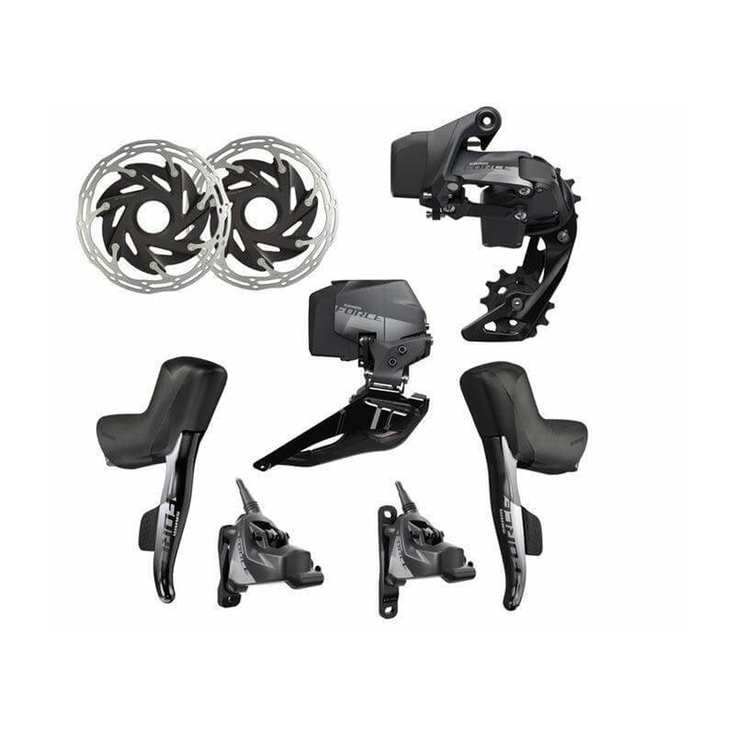 SRAM Force eTap AXS 2X D1 Electronic HRD FM Group Set – Bixby Bicycles