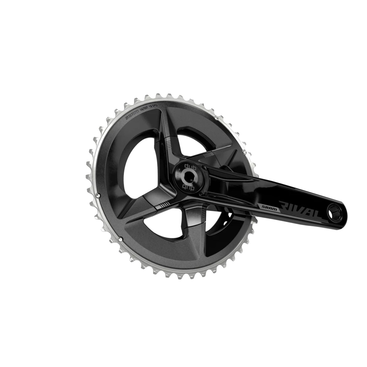SRAM Rival D1 DUB Road Crankset - 172.5 mm, 46/33T, Black, bixbybicycles.com