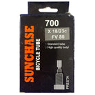 Sunchase Tubes Road 80mm Presta Valve, 700 x 23/25 - 5 Tubes, bixbybicycles.com