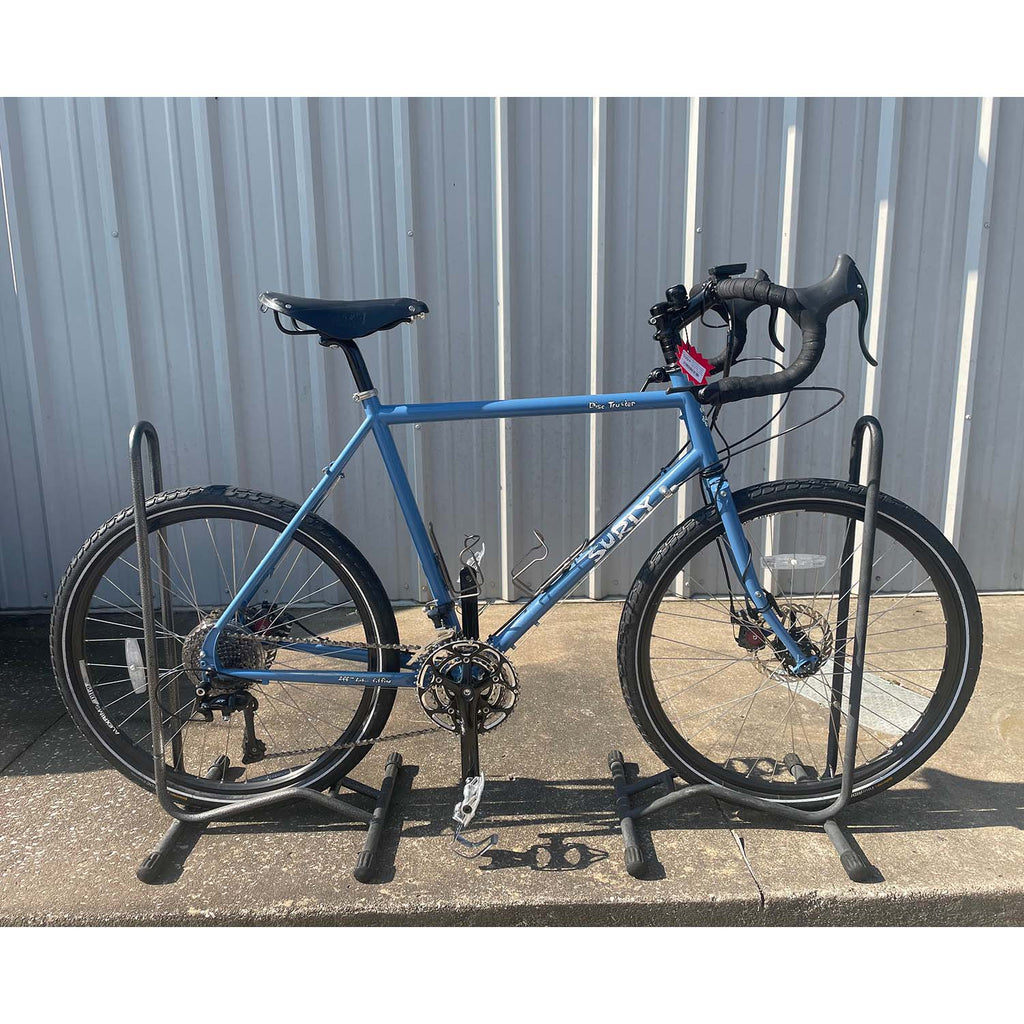 Pre-Owned Surly Disc Trucker, Blue - 54cm side view, Bixby Bicycles, Oklahoma