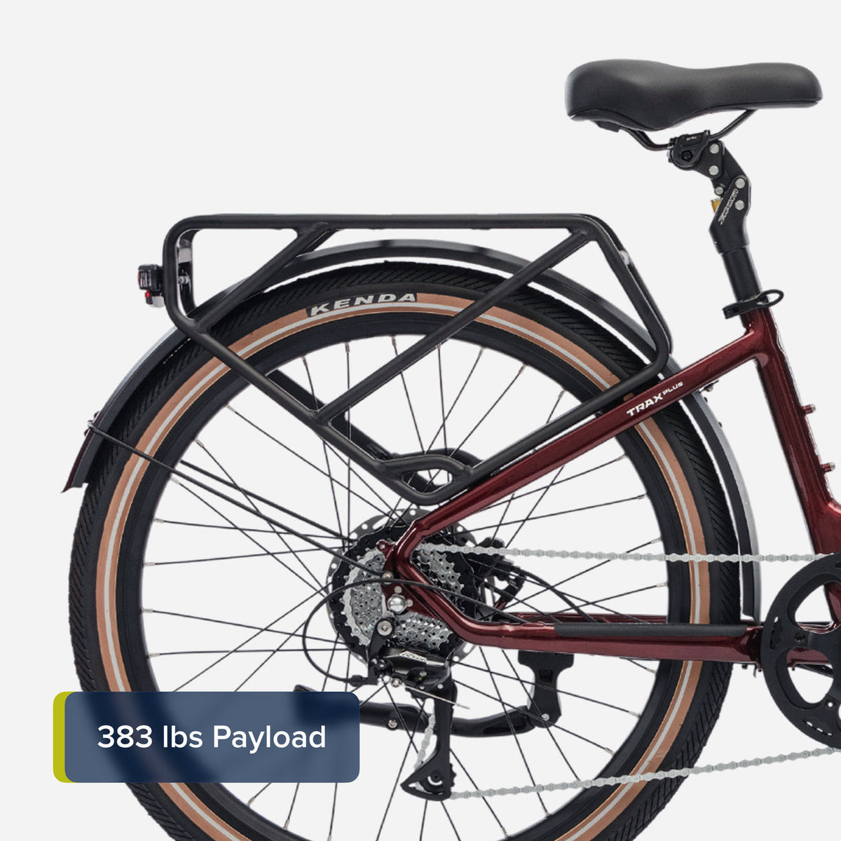 2026 Troxus Trax Plus St 27.5" Tire eBike, 500 Watt 48V 15 AH, Metallic Red, bixbybicycles.com