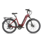 Troxus Trax 1.0 Commuter EBIKE, 500 Watt 48V 15 A, Red, bixbybicycles.com