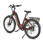 Troxus Trax 1.0 Commuter EBIKE, 500 Watt 48V 15 A, Red, bixbybicycles.com