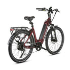 Troxus Trax 1.0 Commuter EBIKE, 500 Watt 48V 15 A, Red, bixbybicycles.com