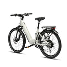 Troxus Trax SUV, Full Suspension 750W E-Bike, Chalk White, bixbybicycles.com