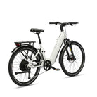 Troxus Trax SUV, Full Suspension 750W E-Bike, Chalk White, bixbybicycles.com