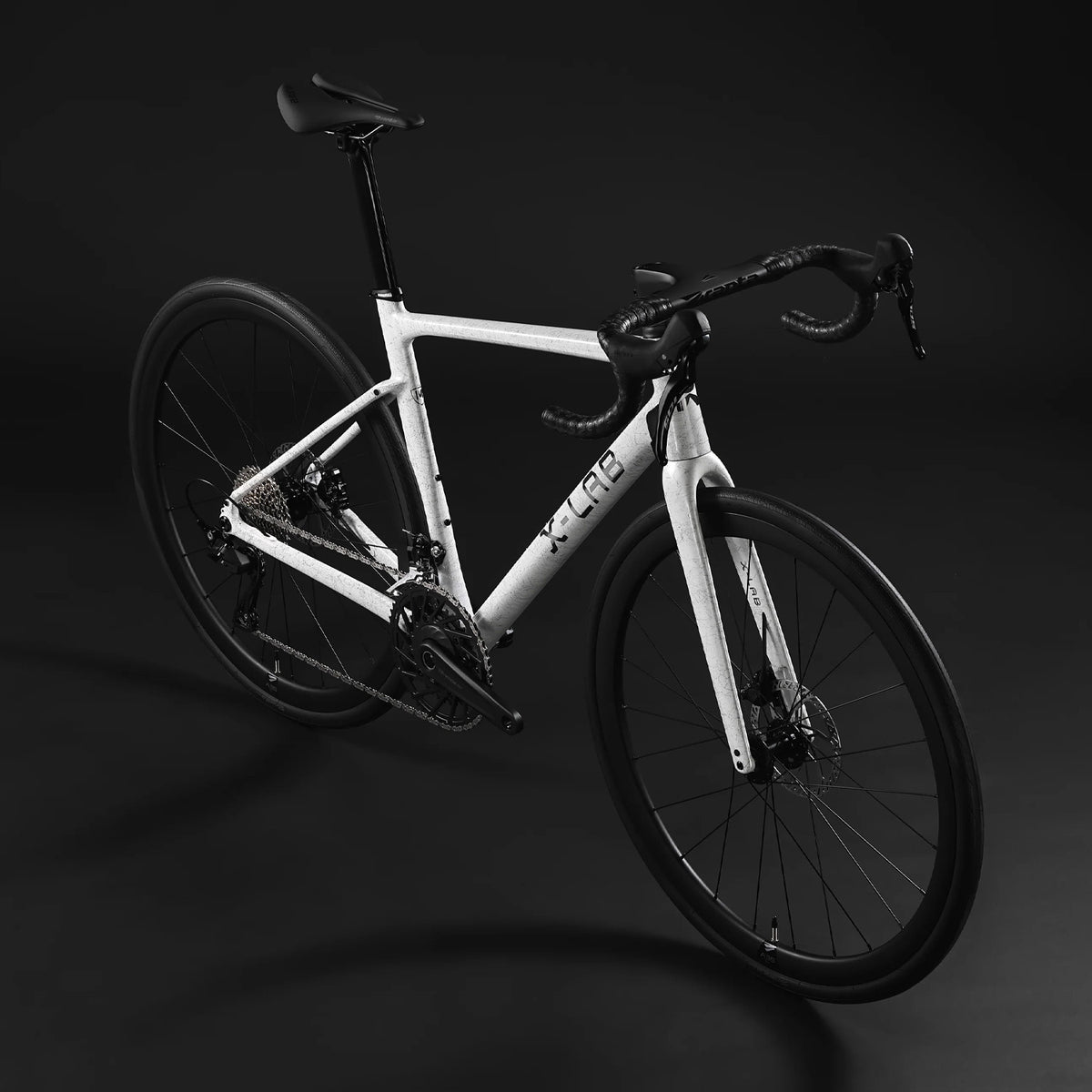 X LABS RS5 Shimano 105 Cable Road Bike, WaveBreaker White, bixbybicycles.com
