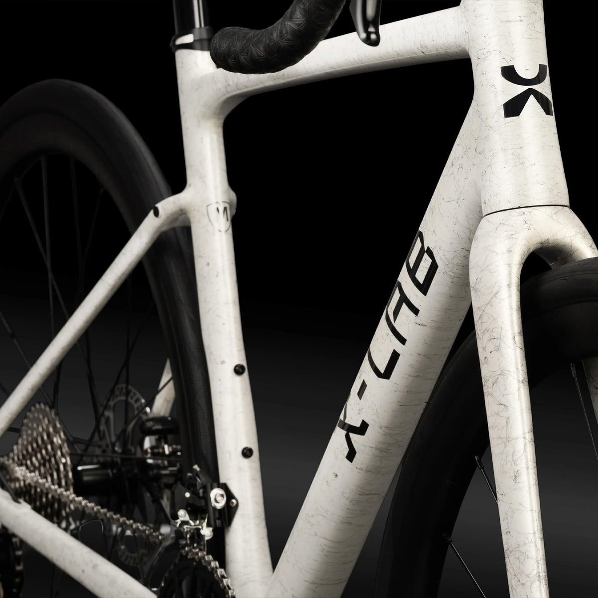 X LABS RS5 Shimano 105 Cable Road Bike, WaveBreaker White, bixbybicycles.com