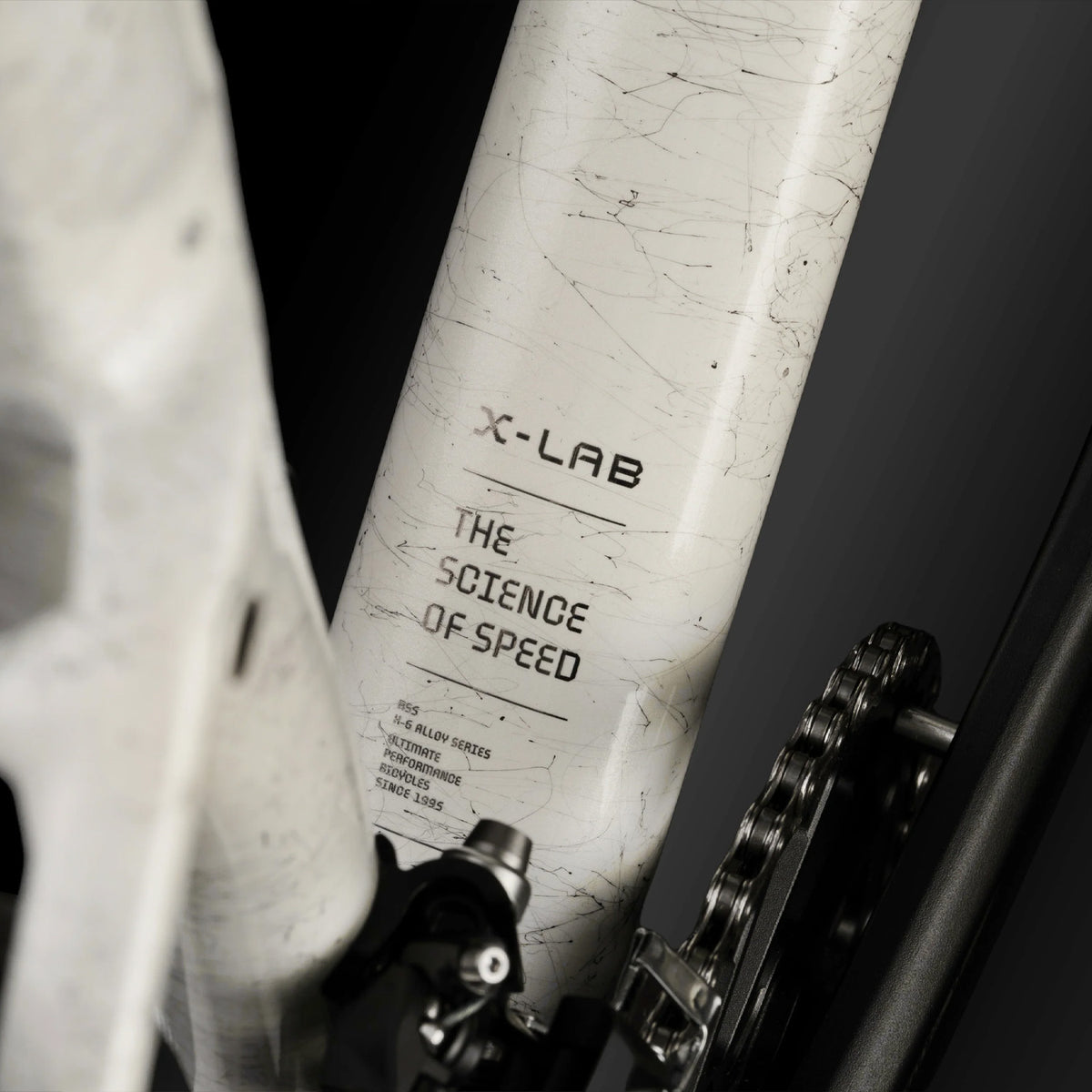 X LABS RS5 Shimano 105 Cable Road Bike, WaveBreaker White, bixbybicycles.com