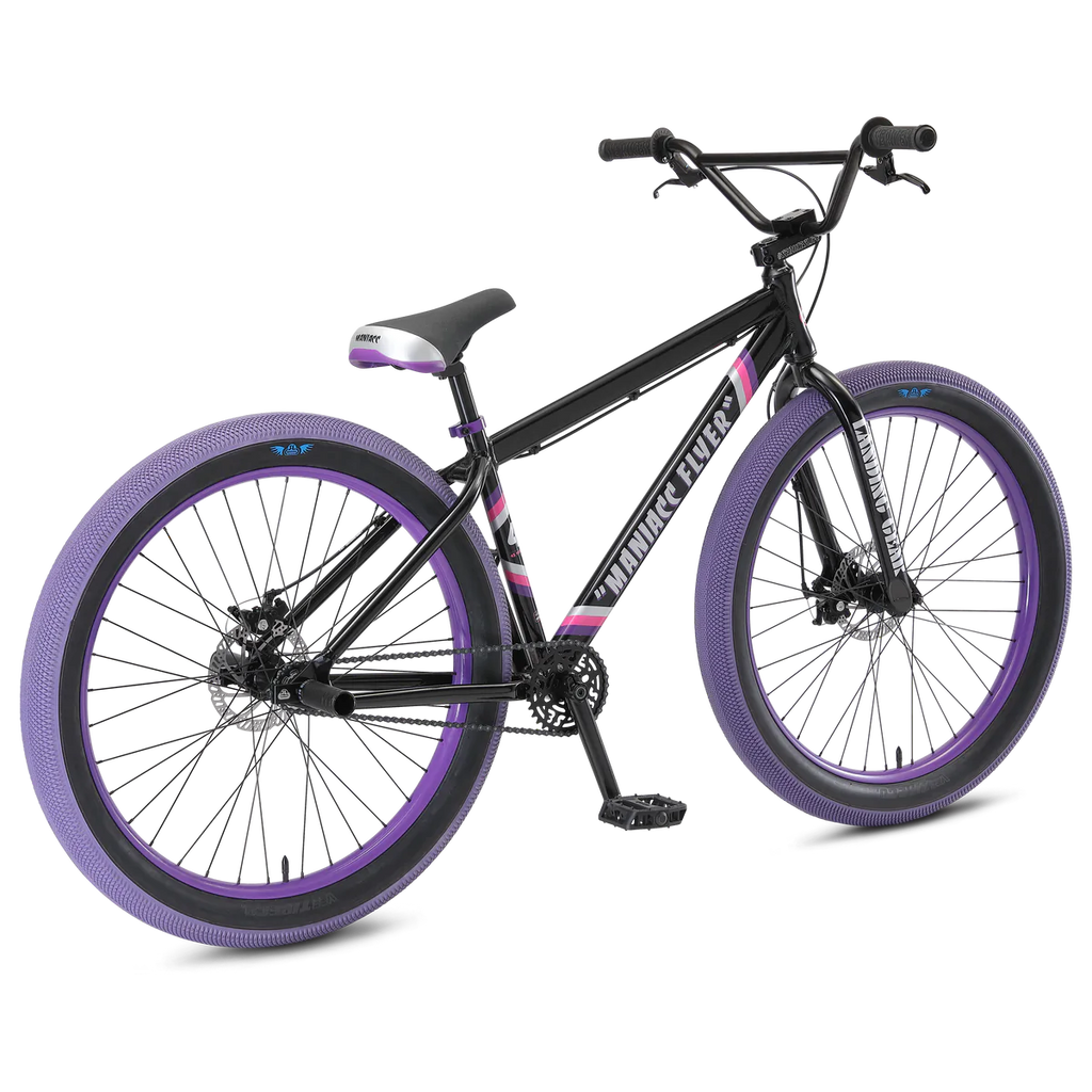 SE Bikes BMX Maniacc Flyer 27.5" wheel 2022 - Midnight Black, Bixby Bicycles, Oklahoma