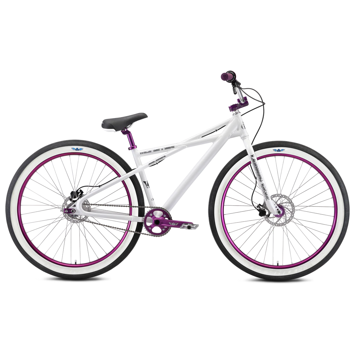White and top pink bike