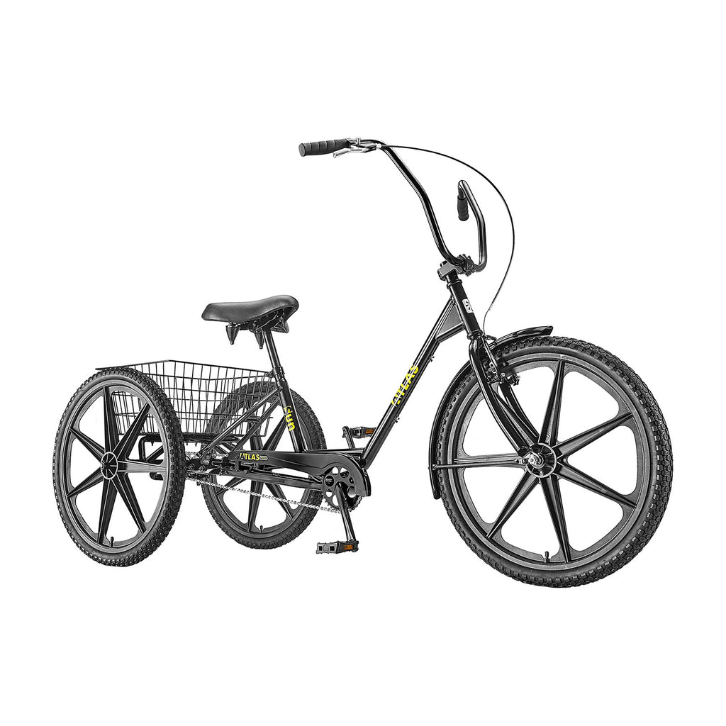 Sun Bicycle Atlas Transit Trike front view Jet Black, Bixby Bicycles, Oklahoma
