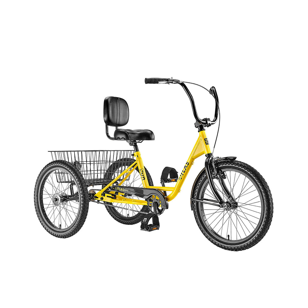 Sun Bicycle Atlas Transit SD, front view Safety Yellow, Bixby Bicycles, Oklahoma
