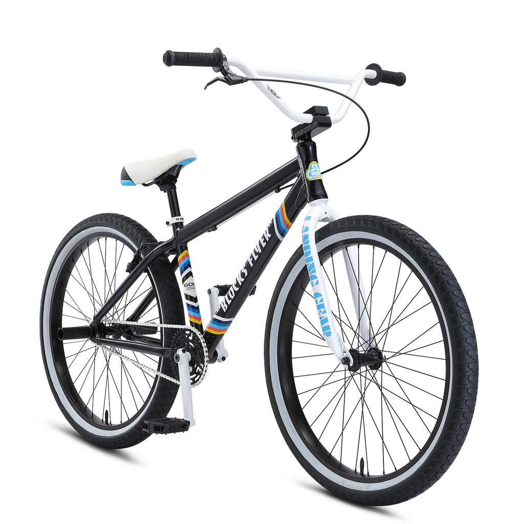 SE Bikes BMX Block Flyer 26" Wheel 2021 - Black Sparkle, Bixby Bicycles, Oklahoma