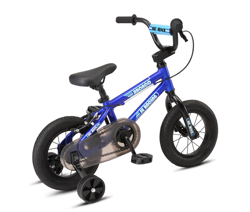 SE Bikes Children's Bronco Blue 12" Wheel 2021, Bixby Bicycles, Oklahoma