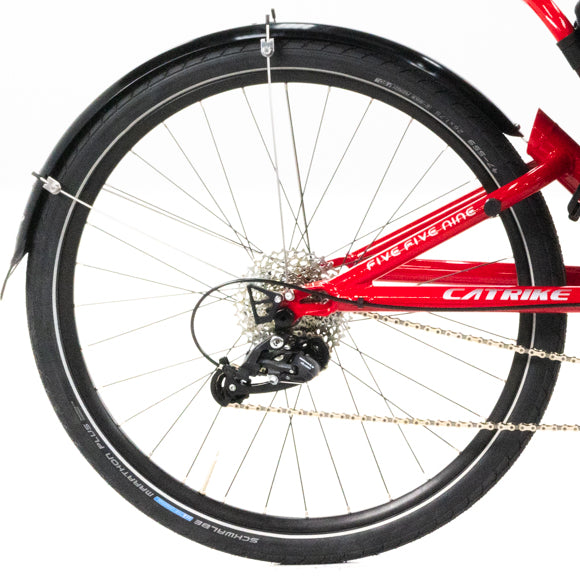 Catrike 5.5.9 Trike back wheel, Lava Red, Bixby Bicycle