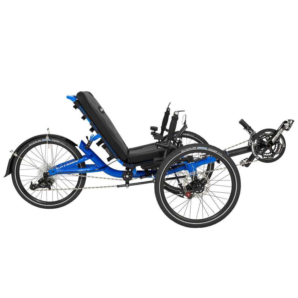 Catrike Villager Trike 2018 Electric Blue side view, Bixby Bicycles, Oklahoma