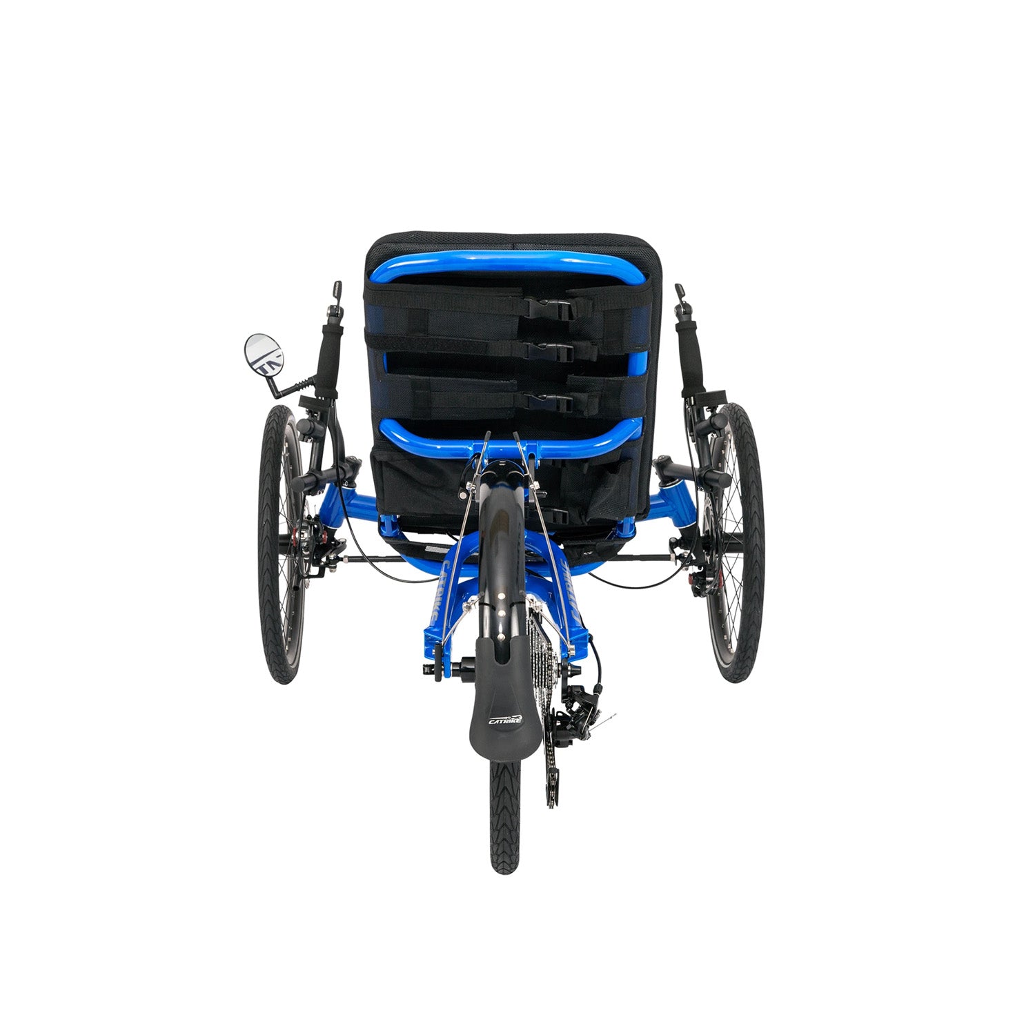 Catrike Villager Trike 2018 Electric Blue back view, Bixby Bicycles, Oklahoma