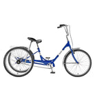 Sun Bicycle Traditional 24 Trike, side view Blue Metallic, Bixby Bicycles, Oklahoma