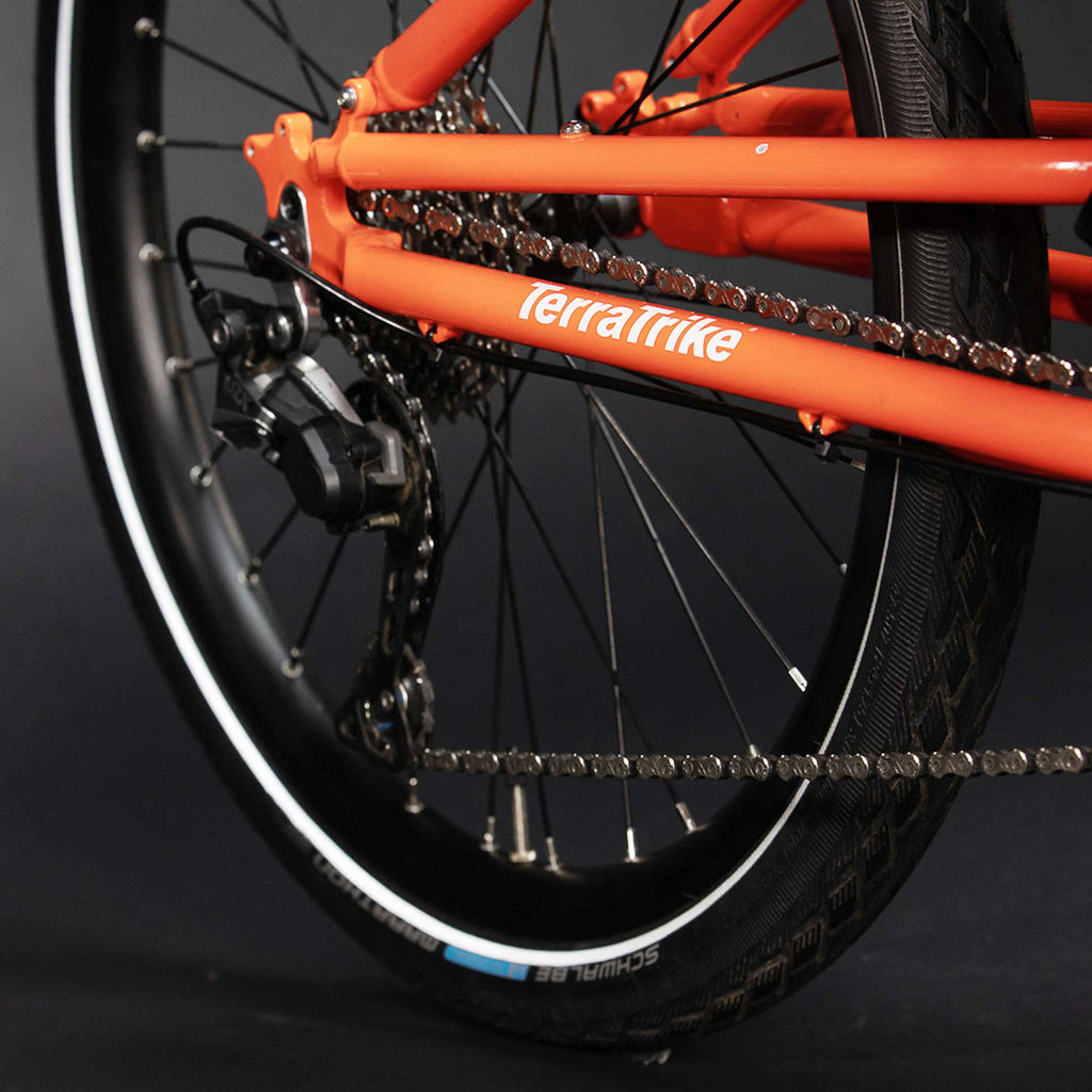 TerraTrike GTS - 2022 Tire, Molten color, Bixby Bicycles, Oklahoma